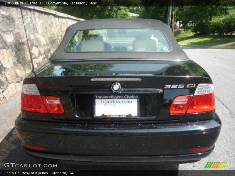 Jet Black / Sand 2006 BMW 3 Series 325i Convertible