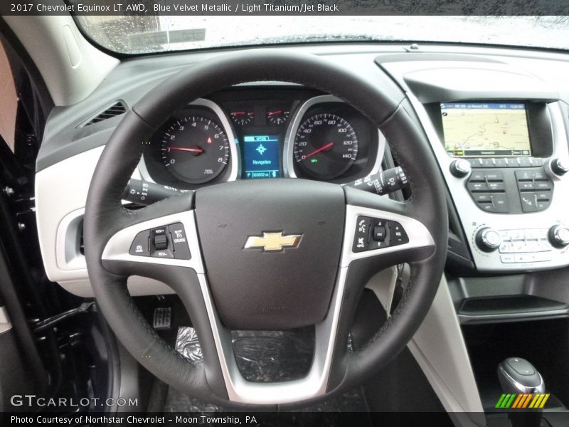 Blue Velvet Metallic / Light Titanium/Jet Black 2017 Chevrolet Equinox LT AWD
