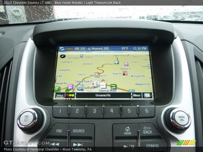 Blue Velvet Metallic / Light Titanium/Jet Black 2017 Chevrolet Equinox LT AWD