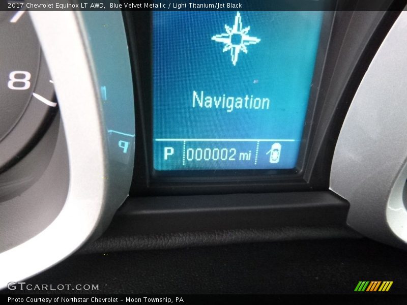 Blue Velvet Metallic / Light Titanium/Jet Black 2017 Chevrolet Equinox LT AWD