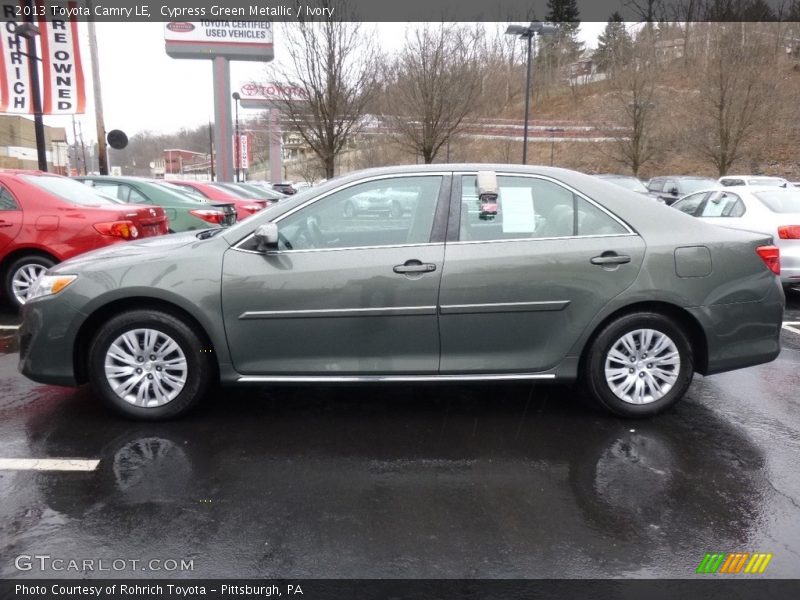 Cypress Green Metallic / Ivory 2013 Toyota Camry LE