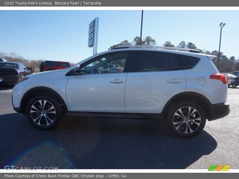 Blizzard Pearl / Terracotta 2015 Toyota RAV4 Limited