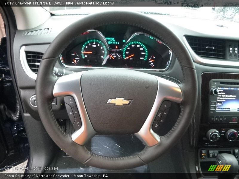 Blue Velvet Metallic / Ebony 2017 Chevrolet Traverse LT AWD