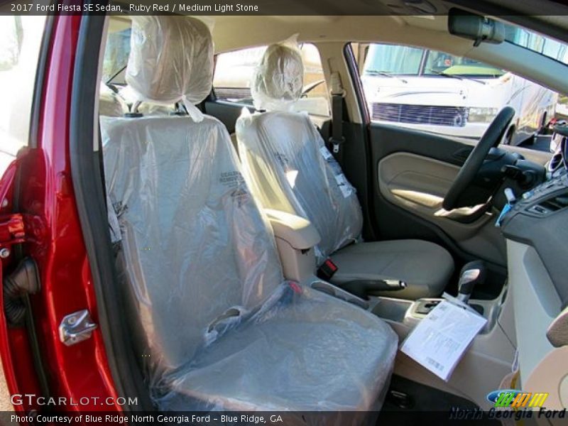 Ruby Red / Medium Light Stone 2017 Ford Fiesta SE Sedan