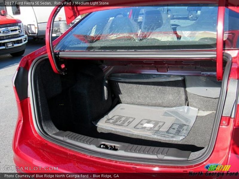 Ruby Red / Medium Light Stone 2017 Ford Fiesta SE Sedan