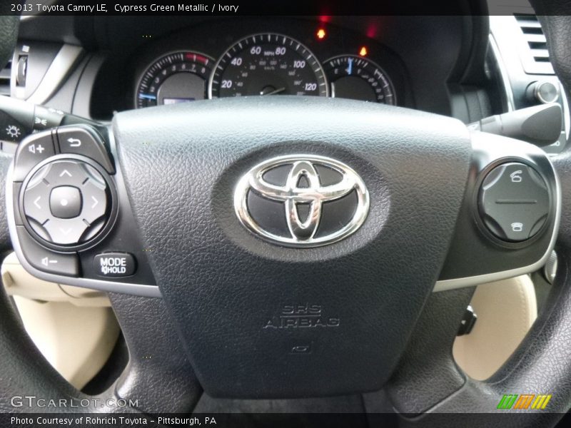 Cypress Green Metallic / Ivory 2013 Toyota Camry LE