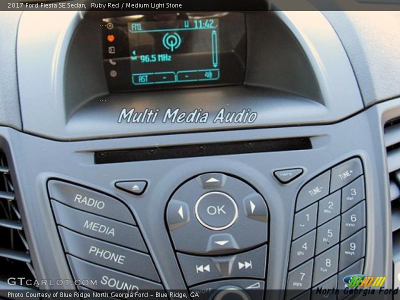 Ruby Red / Medium Light Stone 2017 Ford Fiesta SE Sedan