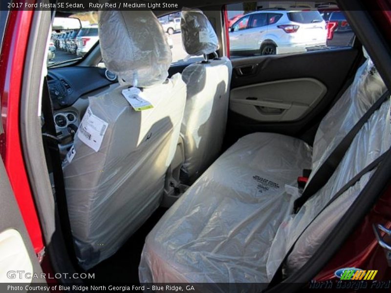 Ruby Red / Medium Light Stone 2017 Ford Fiesta SE Sedan