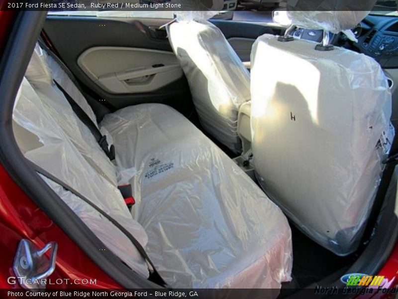 Ruby Red / Medium Light Stone 2017 Ford Fiesta SE Sedan