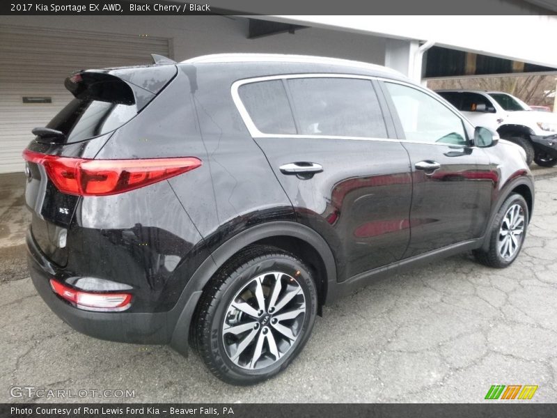 Black Cherry / Black 2017 Kia Sportage EX AWD