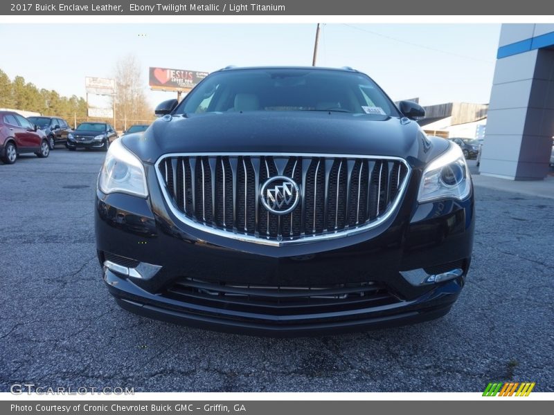 Ebony Twilight Metallic / Light Titanium 2017 Buick Enclave Leather