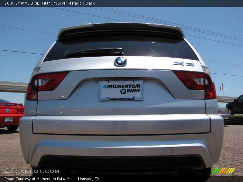 Titanium Silver Metallic / Black 2006 BMW X3 3.0i