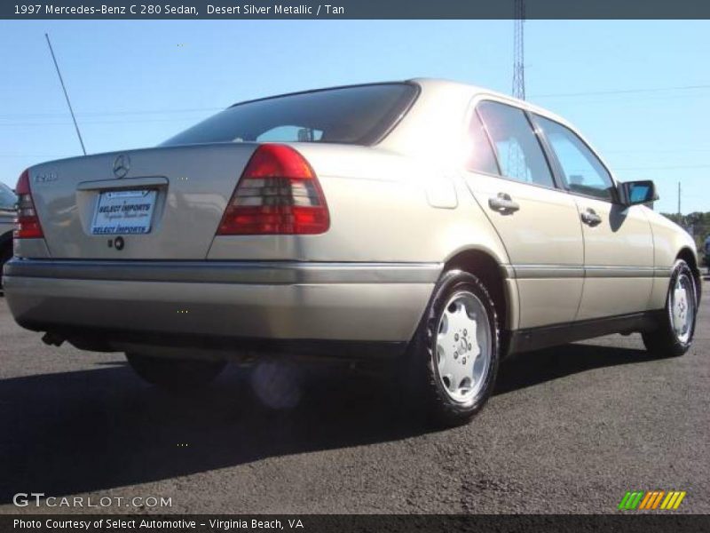 Desert Silver Metallic / Tan 1997 Mercedes-Benz C 280 Sedan