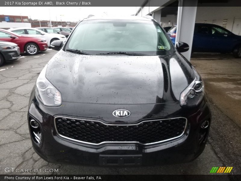 Black Cherry / Black 2017 Kia Sportage EX AWD