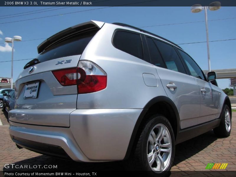 Titanium Silver Metallic / Black 2006 BMW X3 3.0i