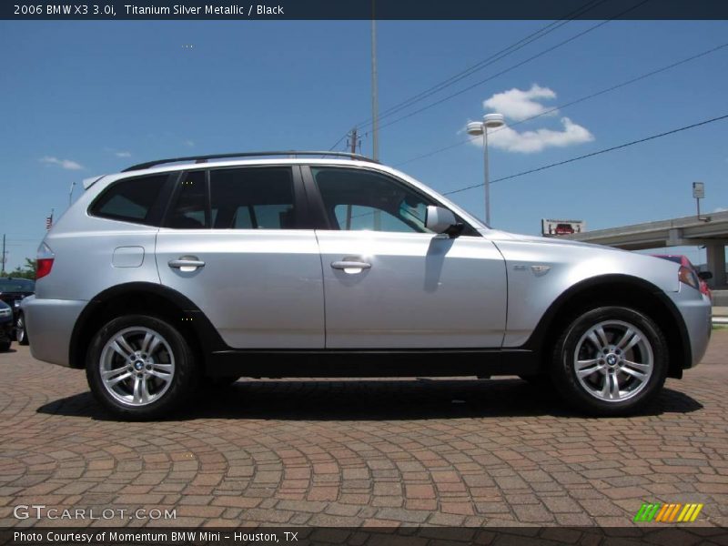 Titanium Silver Metallic / Black 2006 BMW X3 3.0i