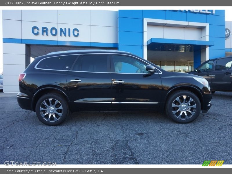 Ebony Twilight Metallic / Light Titanium 2017 Buick Enclave Leather
