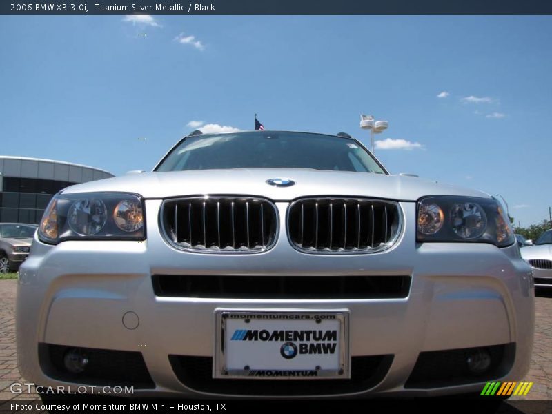 Titanium Silver Metallic / Black 2006 BMW X3 3.0i