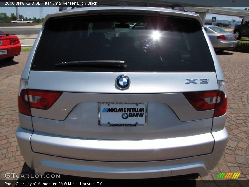 Titanium Silver Metallic / Black 2006 BMW X3 3.0i
