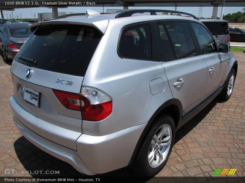 Titanium Silver Metallic / Black 2006 BMW X3 3.0i