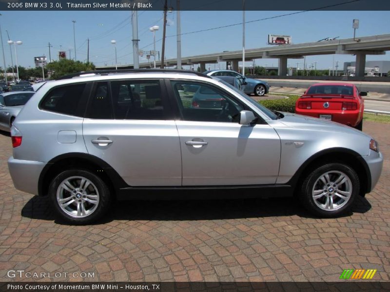 Titanium Silver Metallic / Black 2006 BMW X3 3.0i