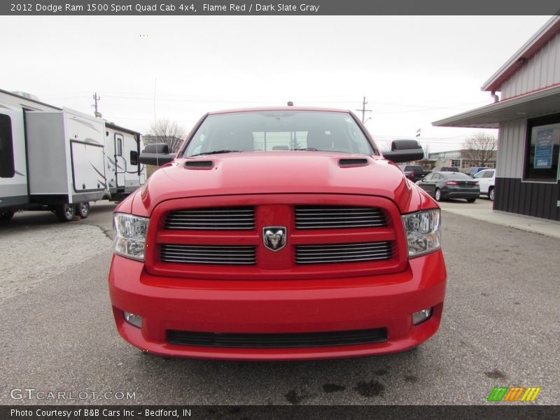 Flame Red / Dark Slate Gray 2012 Dodge Ram 1500 Sport Quad Cab 4x4