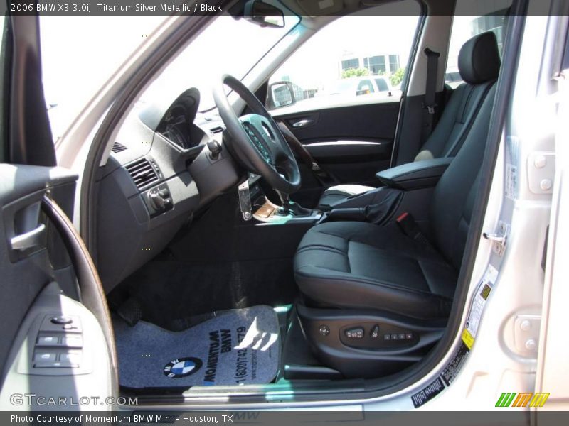 Titanium Silver Metallic / Black 2006 BMW X3 3.0i