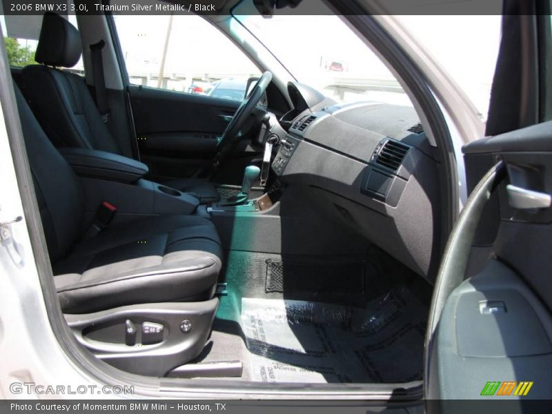Titanium Silver Metallic / Black 2006 BMW X3 3.0i