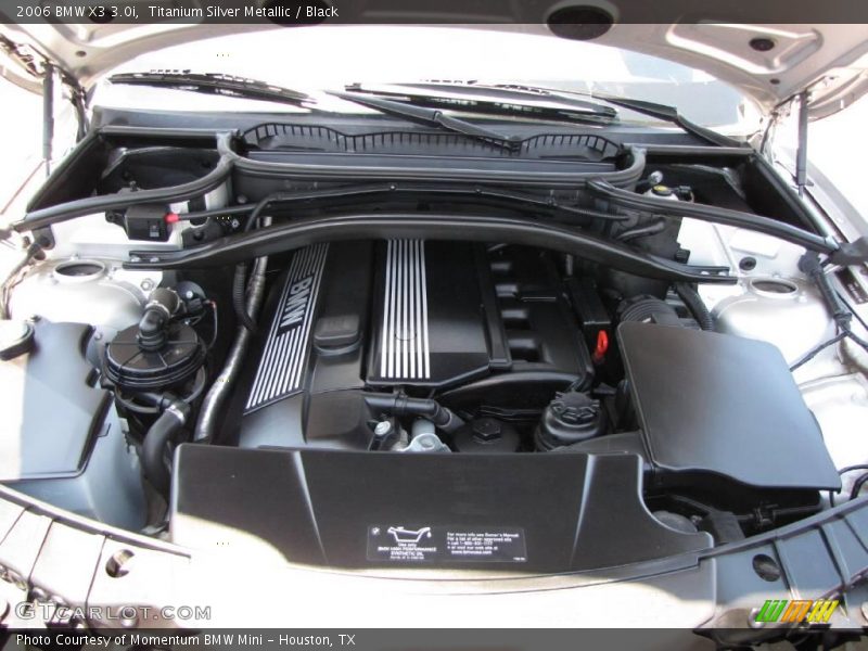 Titanium Silver Metallic / Black 2006 BMW X3 3.0i