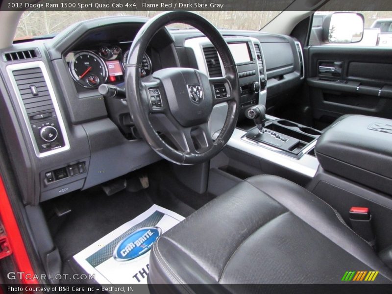 Flame Red / Dark Slate Gray 2012 Dodge Ram 1500 Sport Quad Cab 4x4