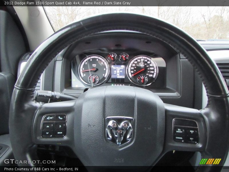 Flame Red / Dark Slate Gray 2012 Dodge Ram 1500 Sport Quad Cab 4x4