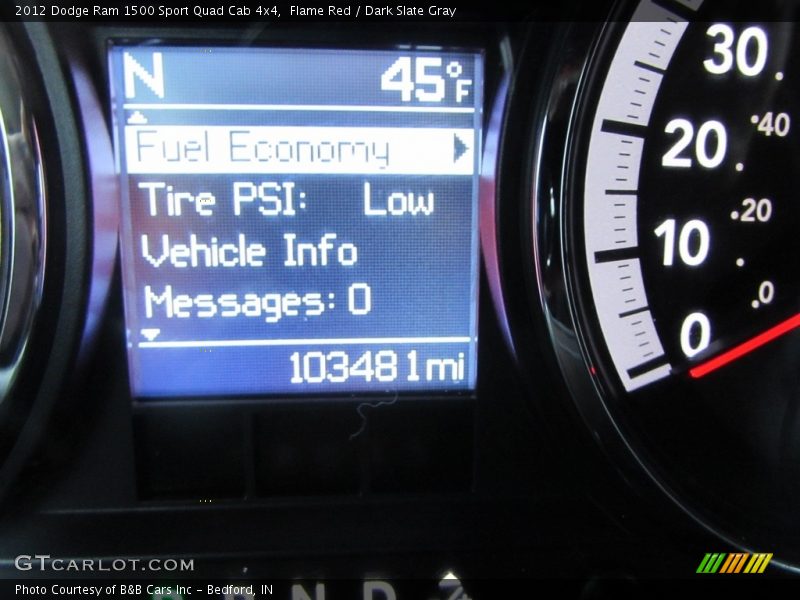 Flame Red / Dark Slate Gray 2012 Dodge Ram 1500 Sport Quad Cab 4x4