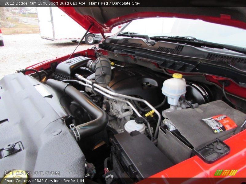 Flame Red / Dark Slate Gray 2012 Dodge Ram 1500 Sport Quad Cab 4x4