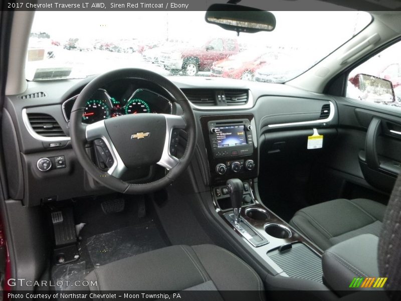 Siren Red Tintcoat / Ebony 2017 Chevrolet Traverse LT AWD