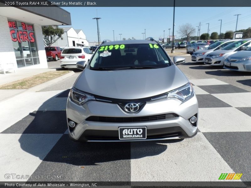 Silver Sky Metallic / Black 2016 Toyota RAV4 XLE