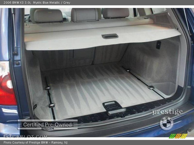 Mystic Blue Metallic / Grey 2006 BMW X3 3.0i