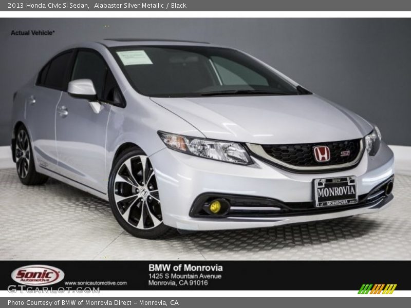 Alabaster Silver Metallic / Black 2013 Honda Civic Si Sedan
