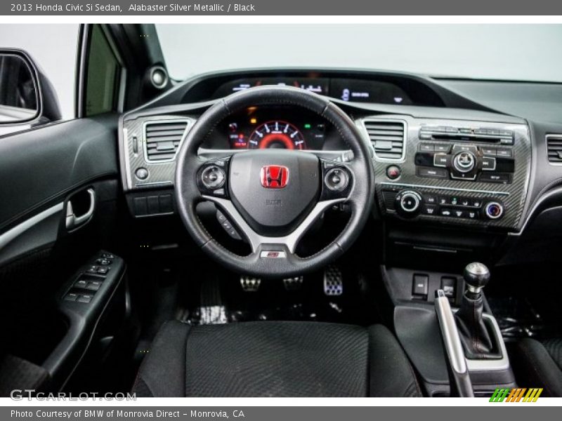 Alabaster Silver Metallic / Black 2013 Honda Civic Si Sedan