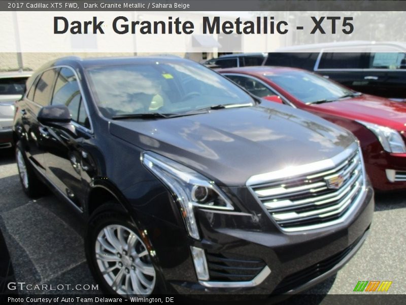 Dark Granite Metallic / Sahara Beige 2017 Cadillac XT5 FWD