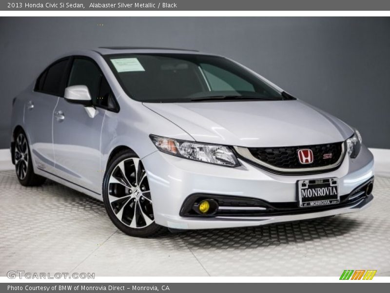 Alabaster Silver Metallic / Black 2013 Honda Civic Si Sedan