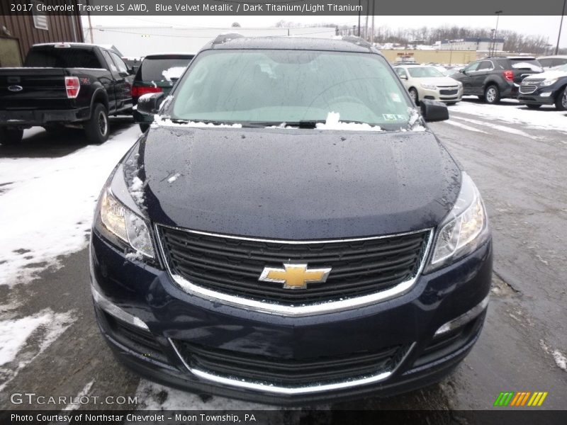 Blue Velvet Metallic / Dark Titanium/Light Titanium 2017 Chevrolet Traverse LS AWD