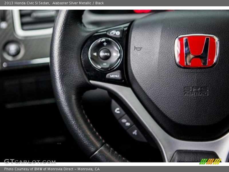 Alabaster Silver Metallic / Black 2013 Honda Civic Si Sedan
