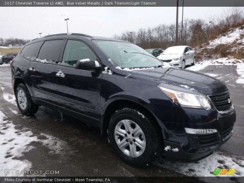 Blue Velvet Metallic / Dark Titanium/Light Titanium 2017 Chevrolet Traverse LS AWD
