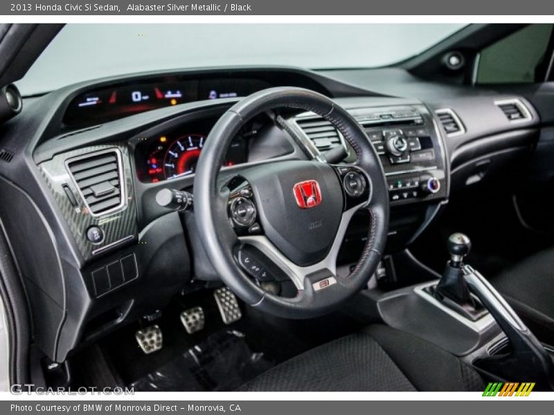 Alabaster Silver Metallic / Black 2013 Honda Civic Si Sedan