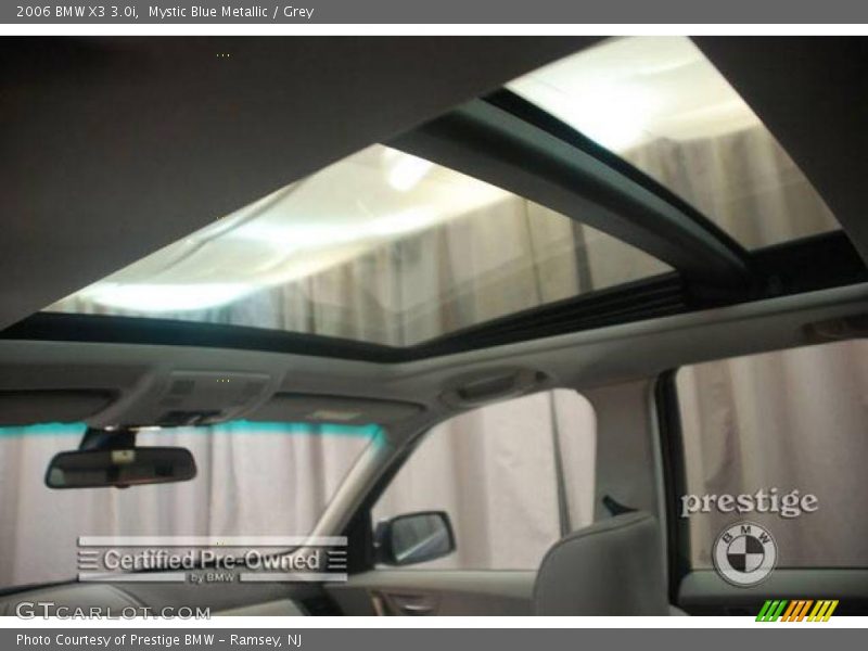 Mystic Blue Metallic / Grey 2006 BMW X3 3.0i