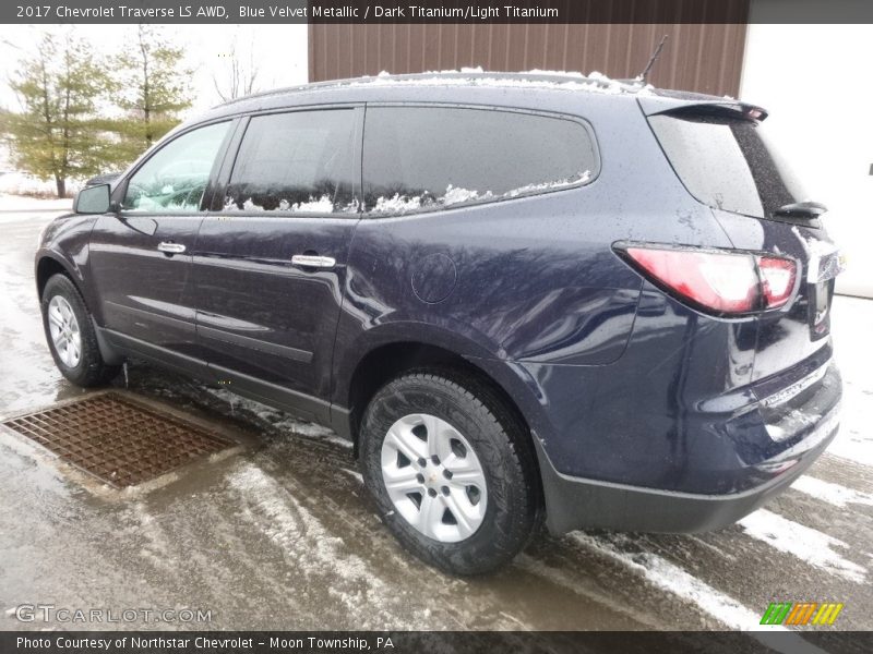 Blue Velvet Metallic / Dark Titanium/Light Titanium 2017 Chevrolet Traverse LS AWD