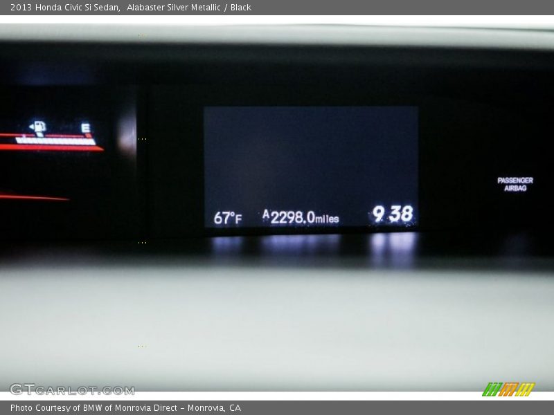 Alabaster Silver Metallic / Black 2013 Honda Civic Si Sedan