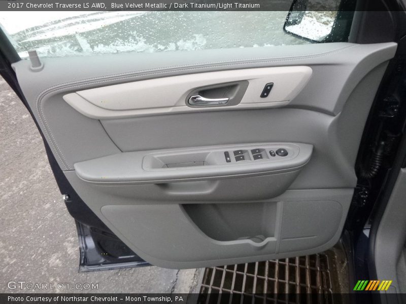 Blue Velvet Metallic / Dark Titanium/Light Titanium 2017 Chevrolet Traverse LS AWD