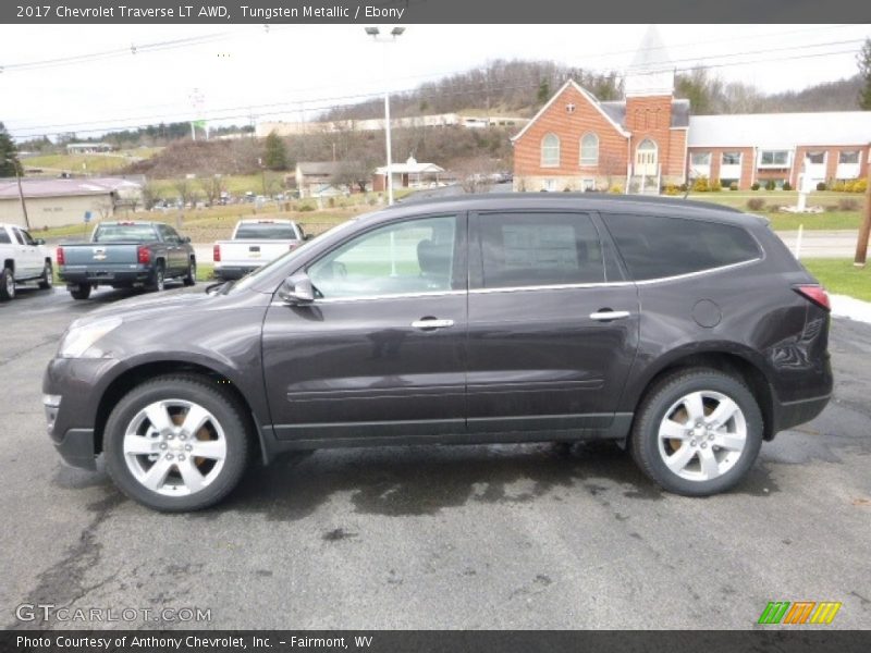 Tungsten Metallic / Ebony 2017 Chevrolet Traverse LT AWD