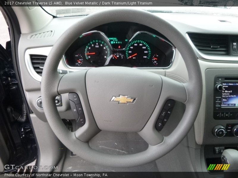 Blue Velvet Metallic / Dark Titanium/Light Titanium 2017 Chevrolet Traverse LS AWD